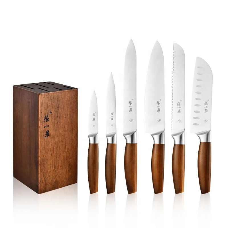7 PCS 67 Layer Vg10 Damascus Steel Kitchen Knife Set with Black Pakkawood  Chef Slicing Bread Santoku Utility Paring Fruit Knife - China Kitchen Knife  and Kitchen Knife Set price