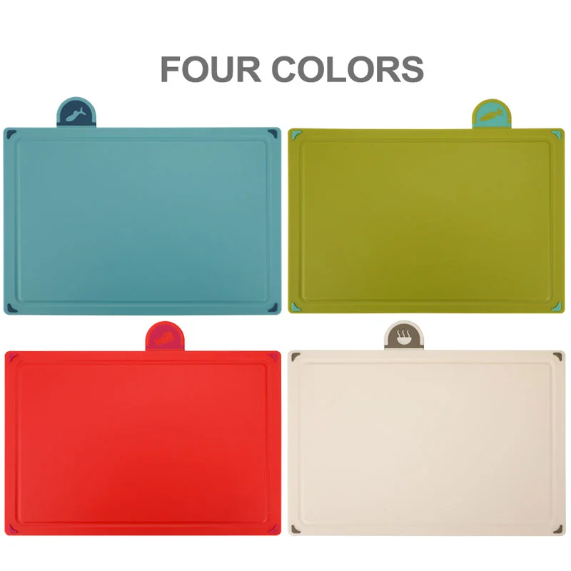 Zhang Xiaoquan BPA Free Eco Friendly 4 Pieces Color-Coded Plastic Cutting  Board Set