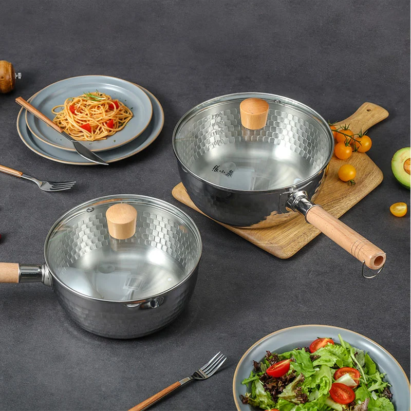 4PCs Large Stainless Steel Catering Deep Stock Soup Boiling Pot Stock Pots  Set.