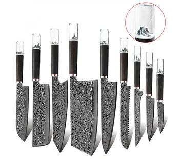 Kiwi Kitchen Knives, Set of 5, Chef's Knife, Stainless Steel Blade